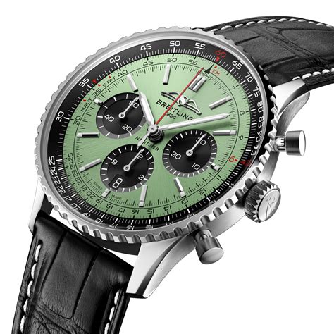 breitling navitimer mint green